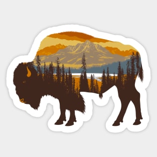 American bison Sticker